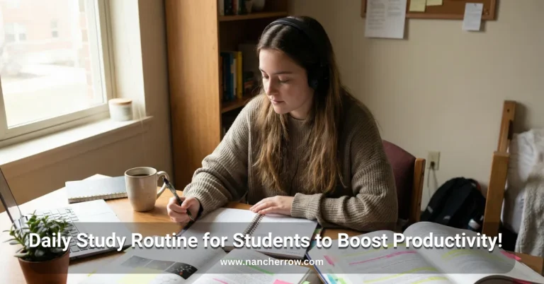 Daily Study Routine for Students to Boost Productivity!
